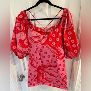FARM Rio Octocool & Red Octocool Mini Dress Size Small New with Tags
